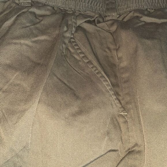 Mens King Size Green  Elastic Waist Pants NWT 100% Cotton Relaxed Fit - Picture 10 of 14
